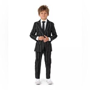 Glow-in-the-dark Black Striped Suit Set